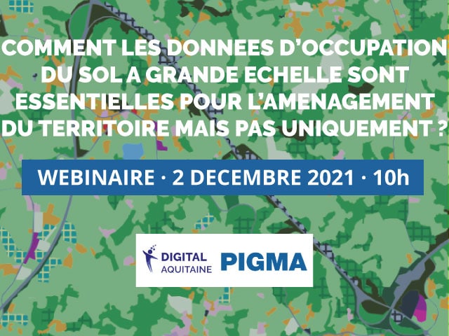 PIGMA : données d’occupation du sol et aménagement du territoire visuel