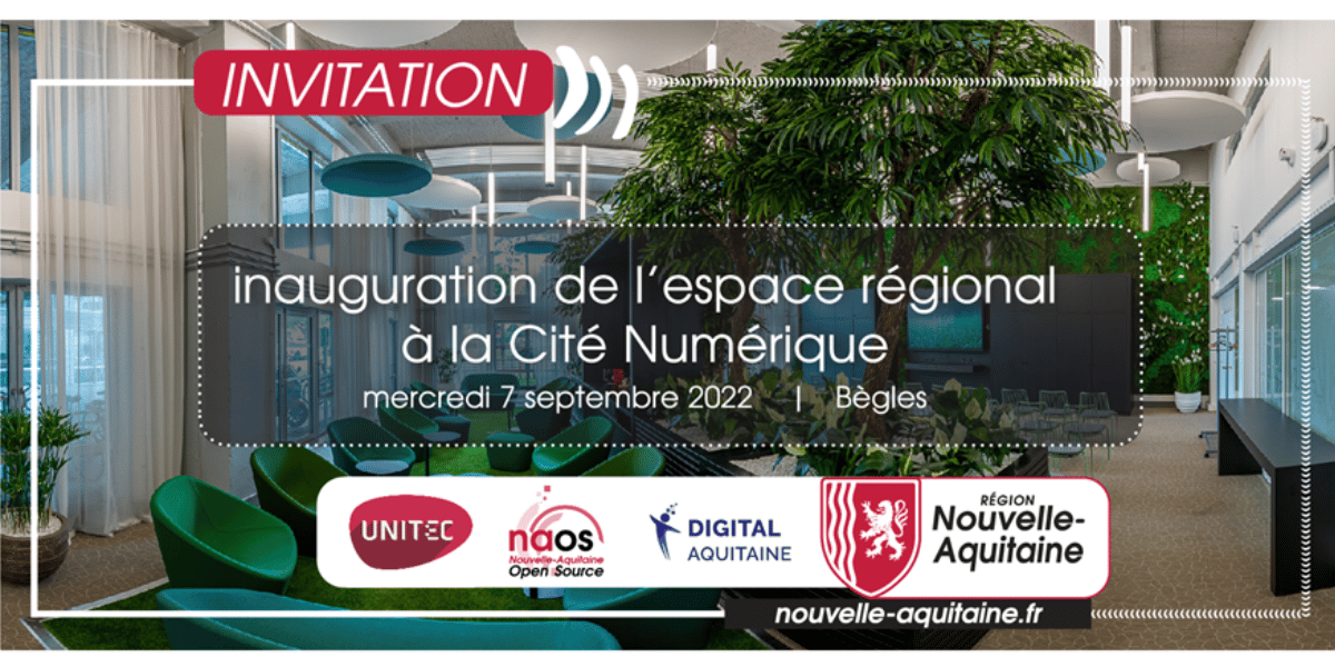 inauguration de l'espace régional au sein de la Cité Numérique de Bordeaux-Bègles