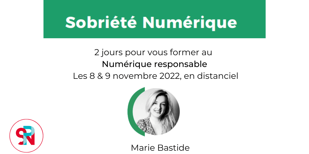 2 jours pour vous former au Numérique responsable SPN