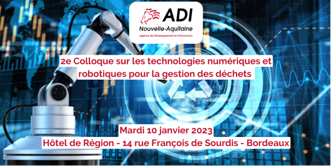 2e Colloque sur les technologies numériques et robotiques pour la gestion des déchets