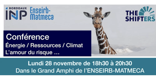 Conférence Energie ENSEIRB-MATMECA x Les Shifters Conférence Energie ENSEIRB-MATMECA x Les Shifters