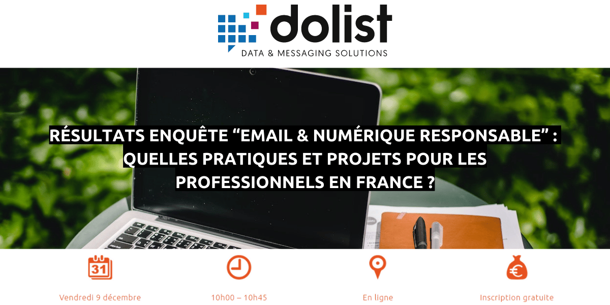 RÉSULTATS ENQUÊTE EMAIL & NUMÉRIQUE RESPONSABLE QUELLES PRATIQUES ET PROJETS POUR LES PROFESSIONNELS EN FRANCE