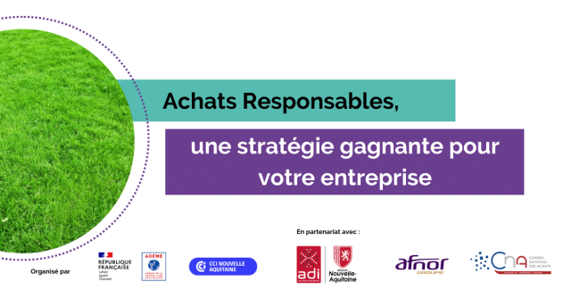Achats responsables, une stratégie gagnante pour votre entreprise Achats responsables, une stratégie gagnante pour votre entreprise