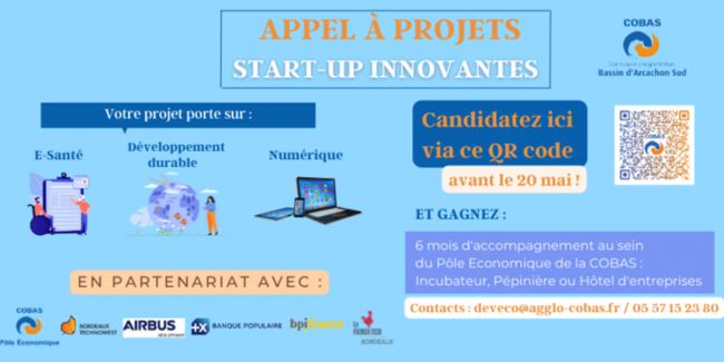 start up innovantes APPEL À PROJETS INNOVANTS