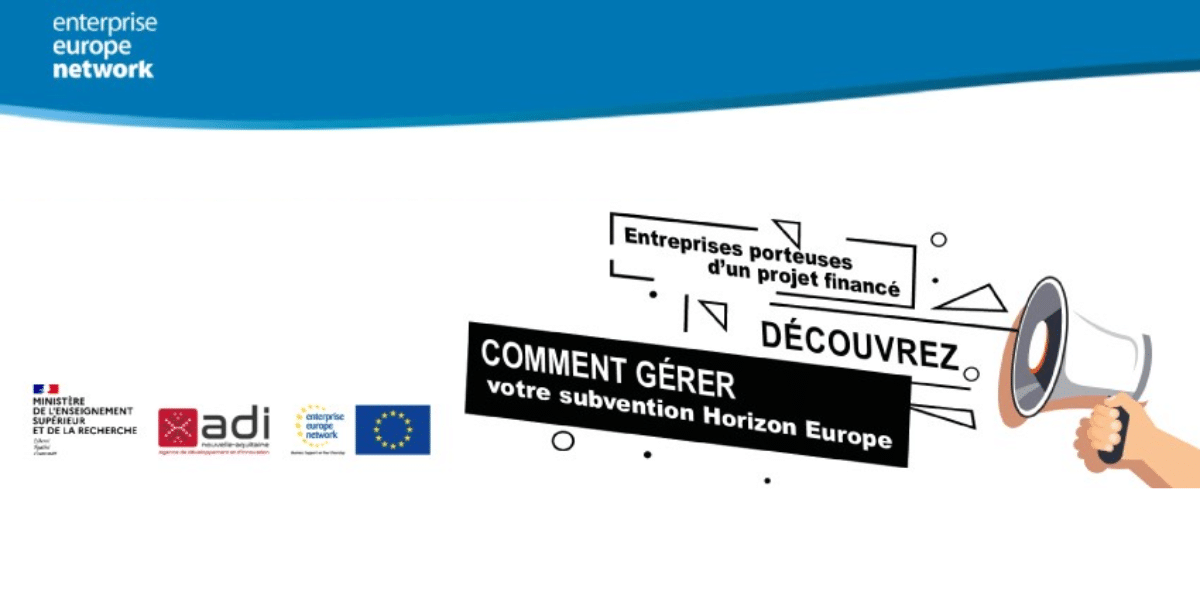 Atelier « gestion de votre subvention Horizon Europe »