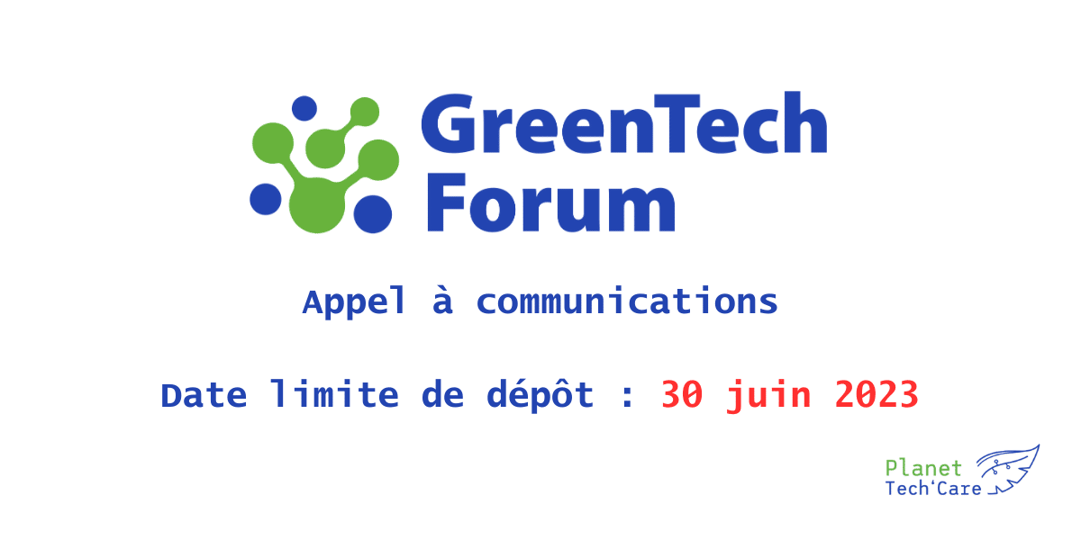 Appel à communications Green Tech Forum numerique plus responsable