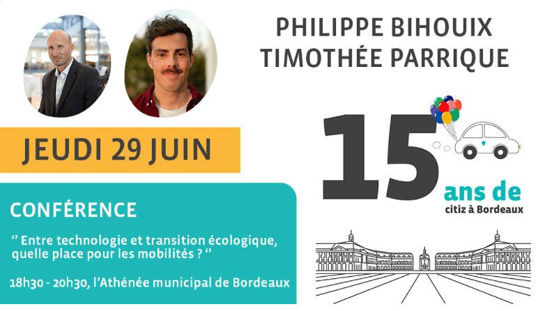 CITIZ vous invite à le jeudi 29 et le vendredi 30 juin, pour une conférence à l'Athénée municipal de Bordeaux et une série d'animations, pour fêter ses 15 ans à Bordeaux.
