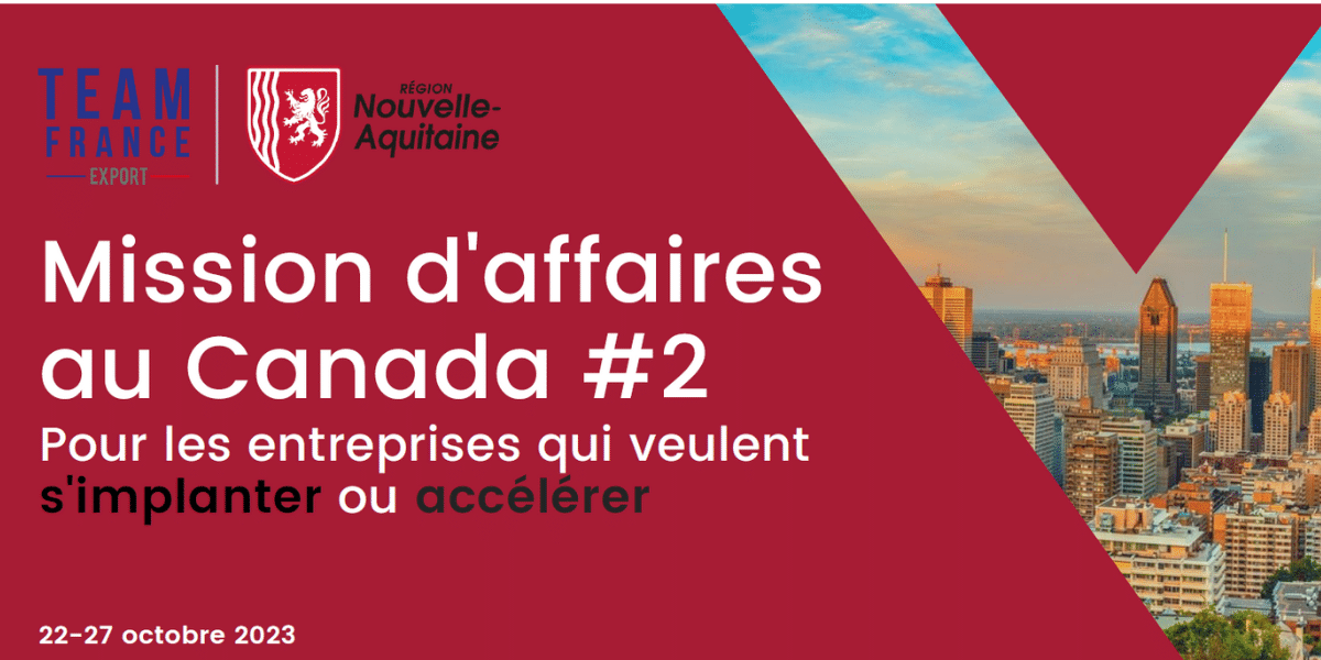 mission d'affaires au Canada 2023