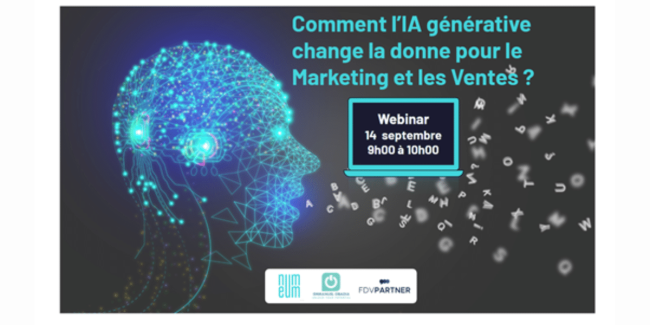 Webinar Comment l’IA générative change la donne pour le Marketing et les Ventes Webinar « Comment l’IA générative change la donne pour le Marketing et les Ventes ? »
