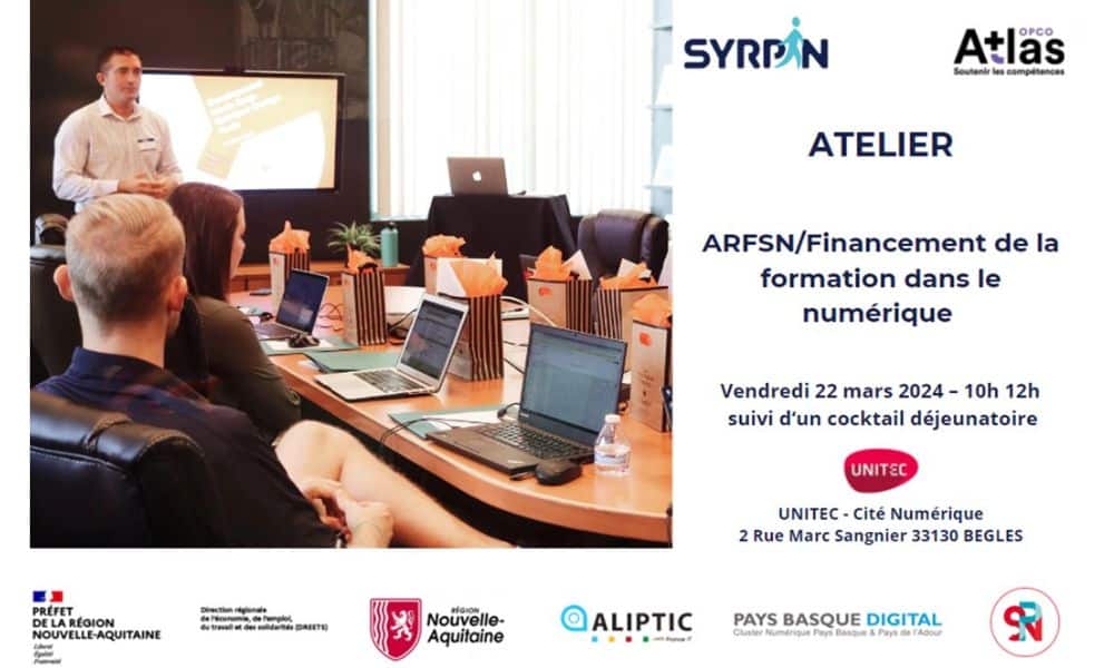 Atelier ARFSN - Financement de la formation dans le numérique