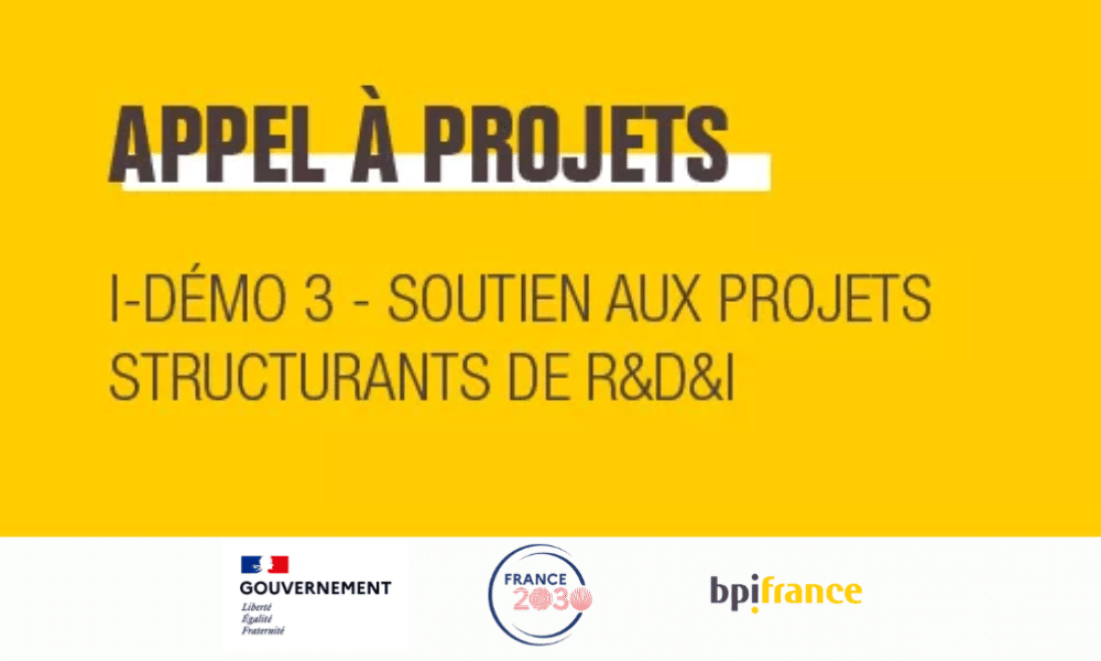 Appel à projets générique n°3 « i-Démo - soutien aux projets structurants de R&D&I »