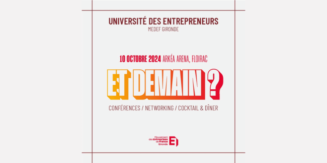 Université des entrepreneurs 2024 Université des entrepreneurs 2024
