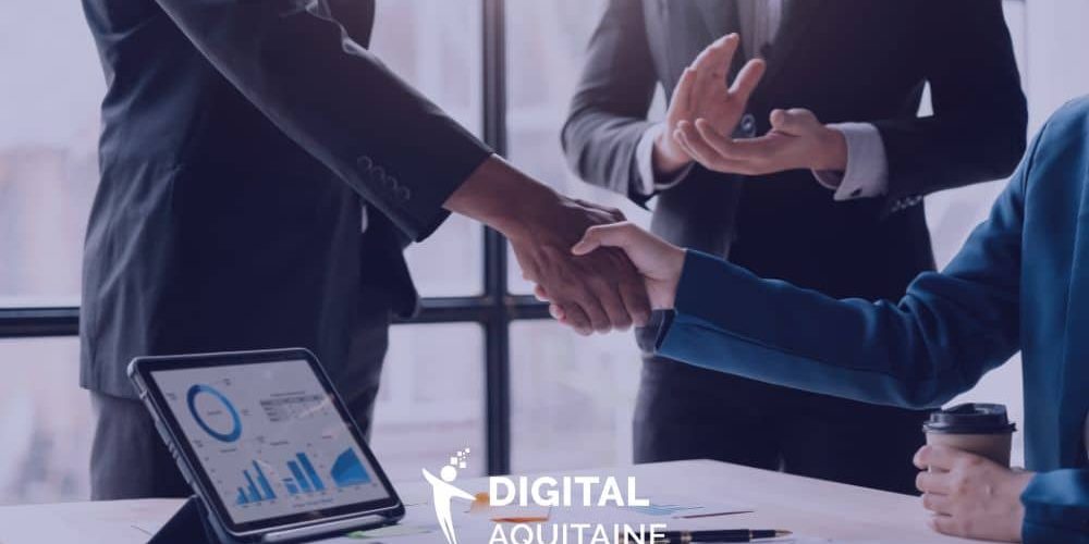 Visuel article traité de fusion Projet de fusion Digital Aquitaine / Pôle ENTER