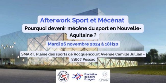 Afterwork Sport et Mécénat https://docs.google.com/forms/d/e/1FAIpQLSd8DsRS9GB2hhWIMNYK3zK1DFfAo7ZqsS2kRfZWk3q8--pVdg/viewform?usp=send_form